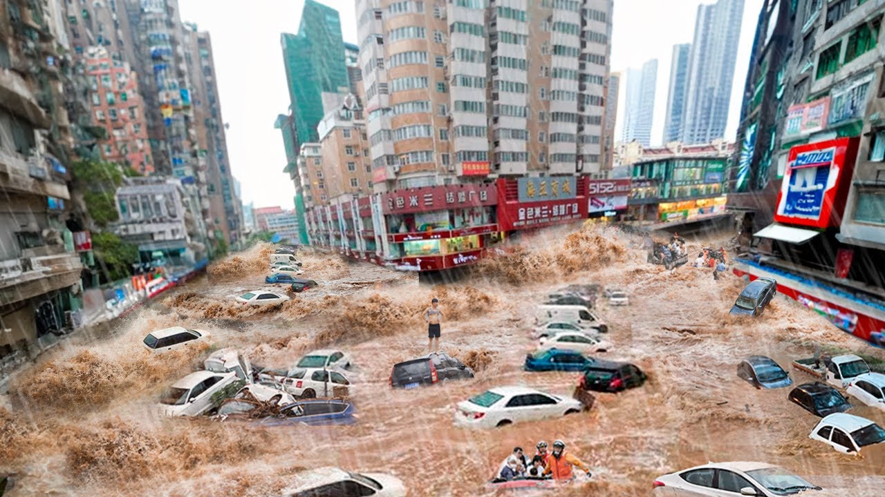 Hong Kong gets struck by heavy floods - Buzzer