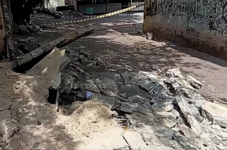 Three students injured after boundary wall collapse at Borella school