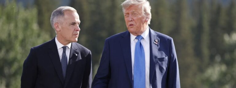 Trump slaps 50% tariffs on Canada and Carney vows to ‘intensify’ trade talks